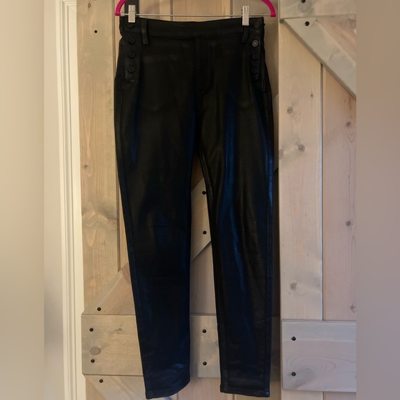 LIKE NEW Kancan Coated Side Button Skinny Jeans - Picture 2 of 5